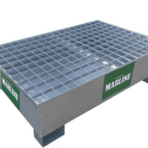 BAC DE RÉTENTION GALVANISÉ AVEC CAILLEBOTIS – 274 L